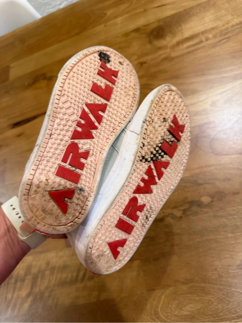 Airwalk Kids Sneakers Beige Suede & Leopard Accent Youth Size 3